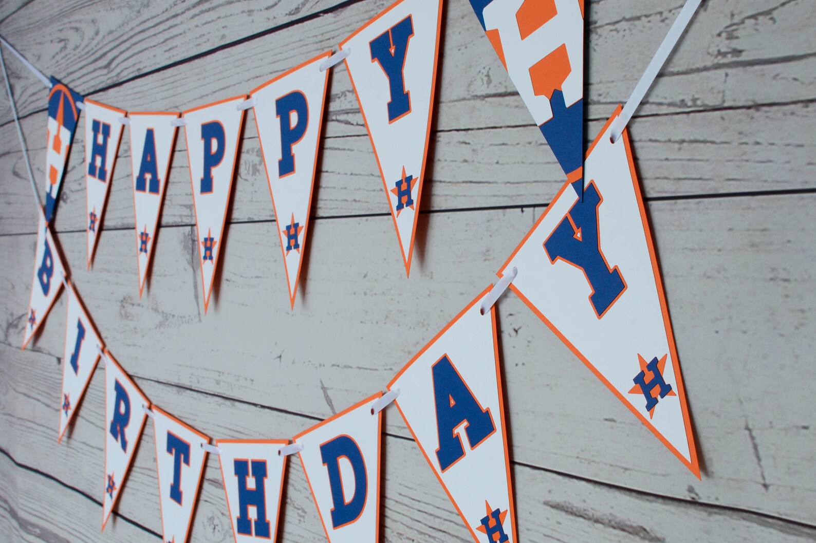 Houston Astros Happy Birthday Banner Baseball Party - Etsy Hong Kong