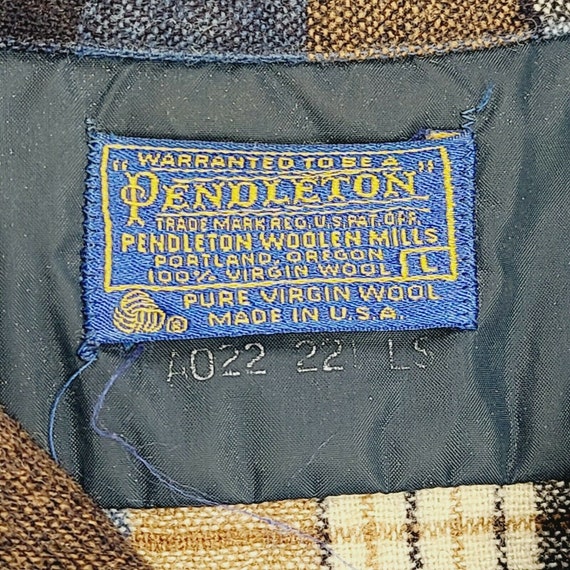 Vtg Pendleton Board Shirt Button Front Size L Men… - image 3