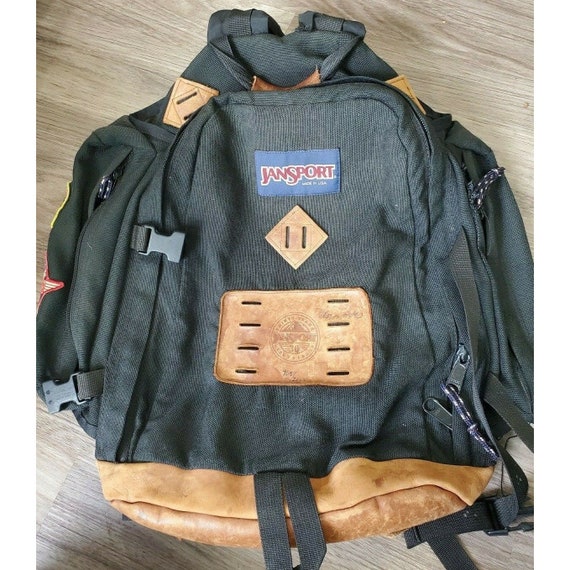 VTG Jansport Leather Bottom Backpacked 