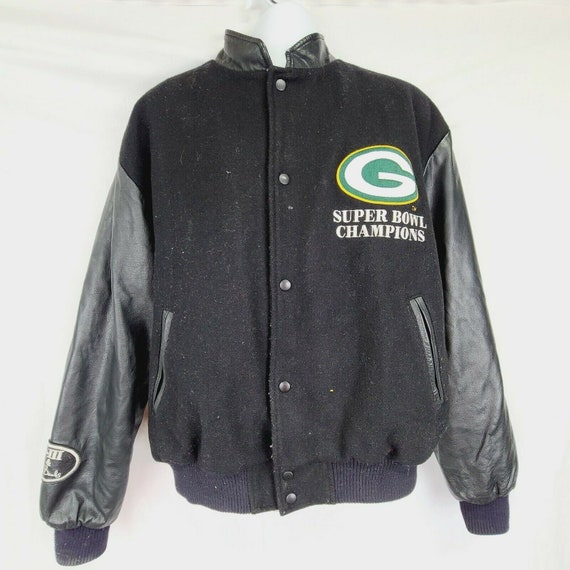 Vtg Mens Green Bay Packer '97 Superbowl Jacket XXL