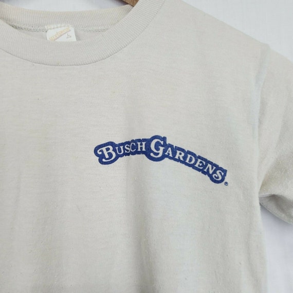 Vtg Tee Kids Sportswear Shirt Size L Busch Garden… - image 3