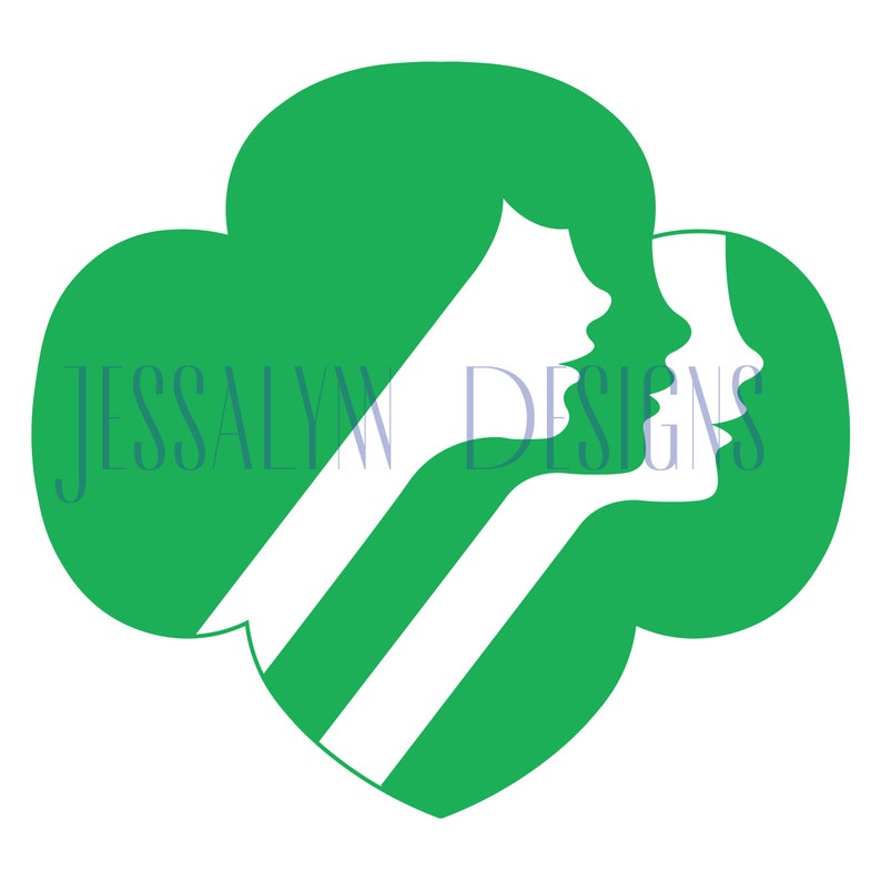 Girl Scout Trefoil 3 Variations Digital File Etsy
