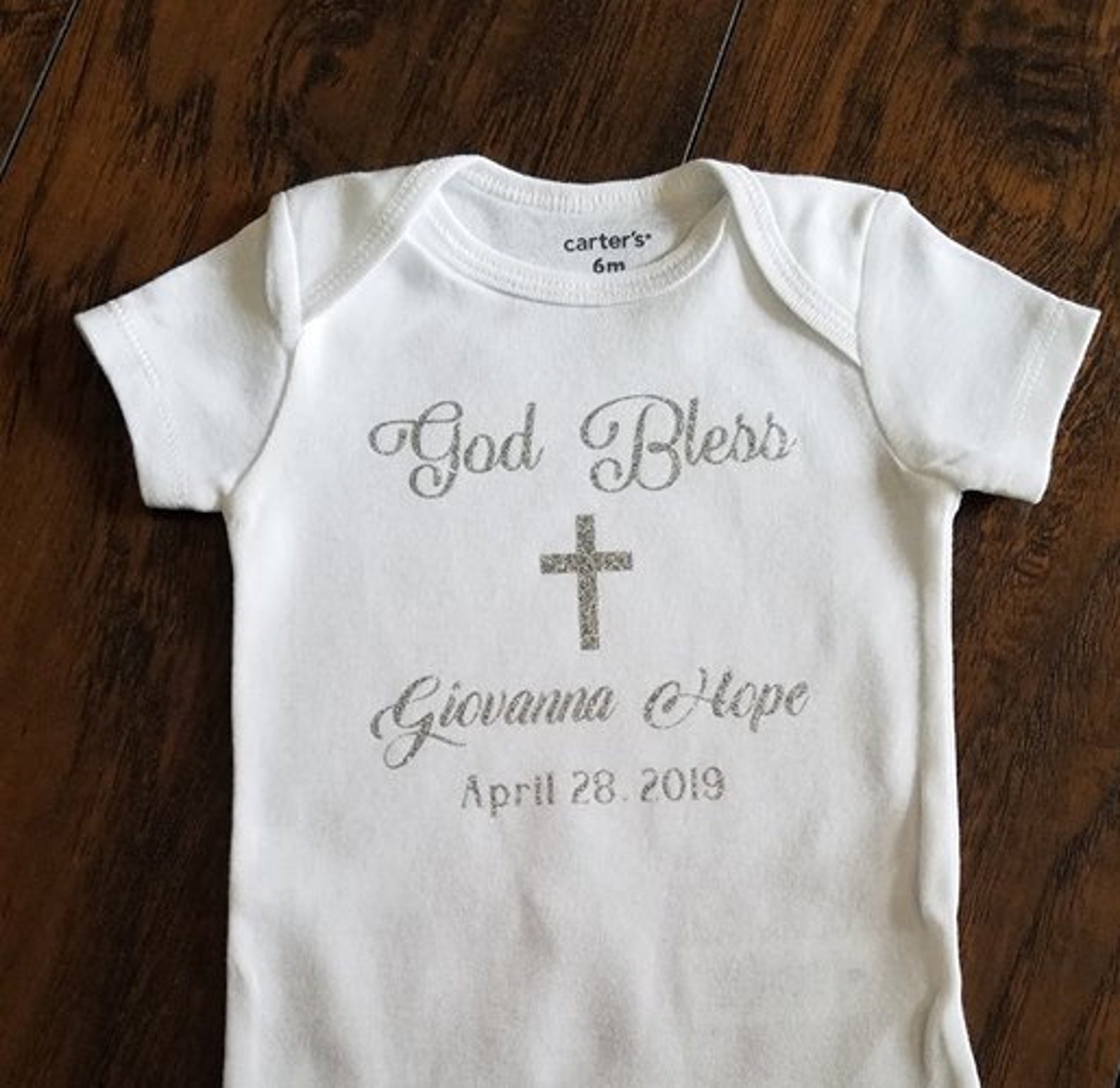 Personalized Customized Baptism Christening Onesie Toddler | Etsy