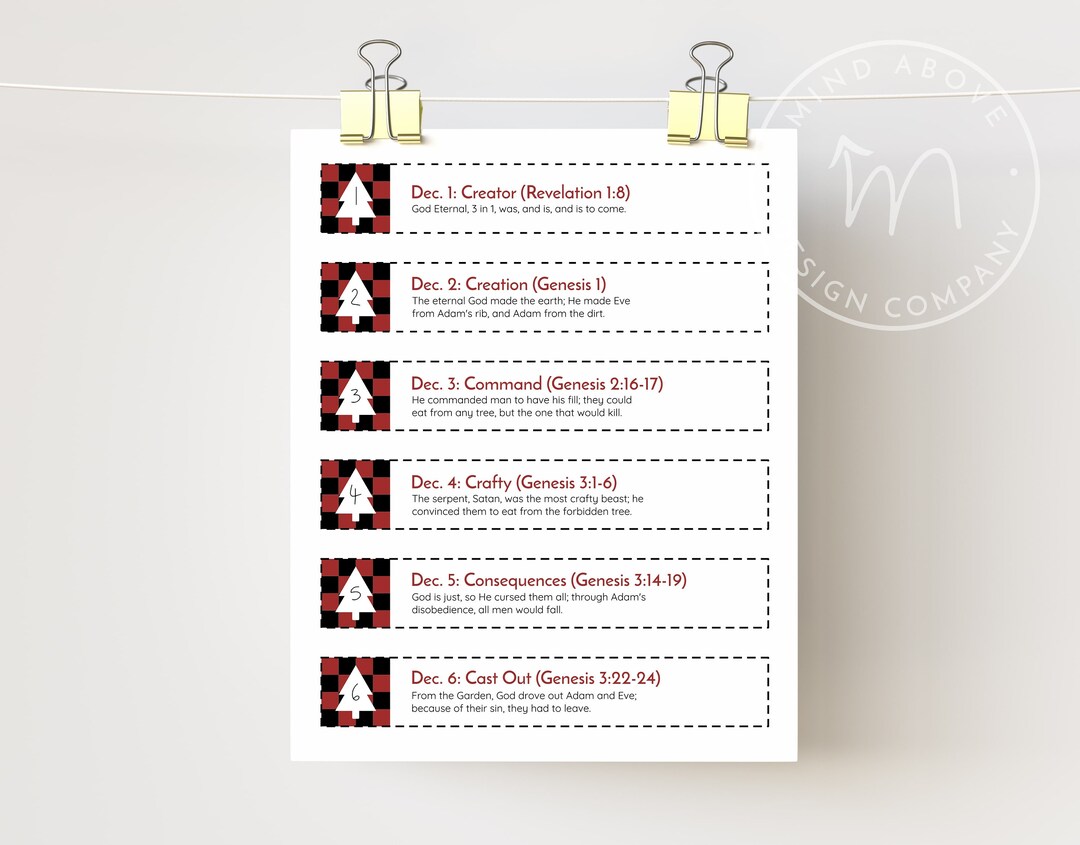 Christian Advent Calendar, Advent Calendar for Kids, Advent Paper Chain ...