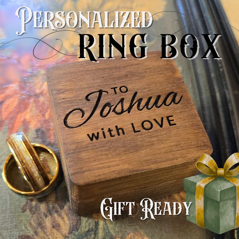 Free personalized ring box