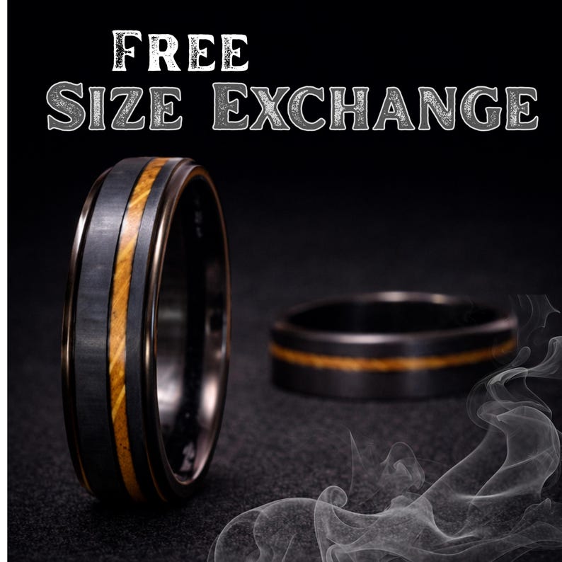 black tungsten mens ring, wedding band, promise ring