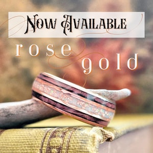 rose gold mens ring or wedding band