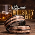 Whiskey Barrel Ring with Wood Inlay, Unique Mens Wedding Band, Tungsten and Whiskey Inlay Man Ring, Wood Wedding Band or Mens Promise Ring