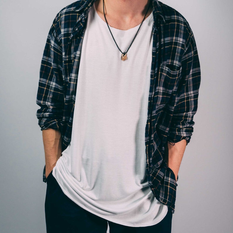 Bamboo T-shirt 100% Organic Sustainable Scoop Neck Fair image 3