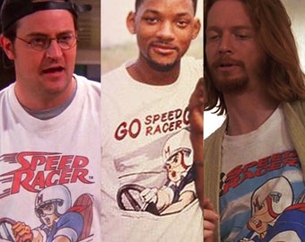 VINTAGE 90’S SPEED RACER GO TEE Go Speed Racer Tshirt, kultige 90er Jahre Retro Cartoon, Pulp