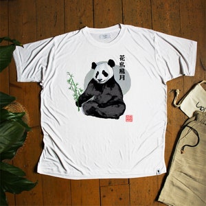 T-shirt Zen Panda 花鳥風月 Bambou