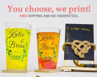 Bridal Shower favors Cups, Bachelorette favors, Engagement Gifts for couple unique, Party favor, Custom cups, Wedding Receptions