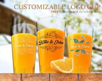 Custom Wedding Cups 12oz 16oz 24oz Bachelorette Party Favors Custom Engagement Party Cup Wedding Gift Wedding Favors Gift Idea for her
