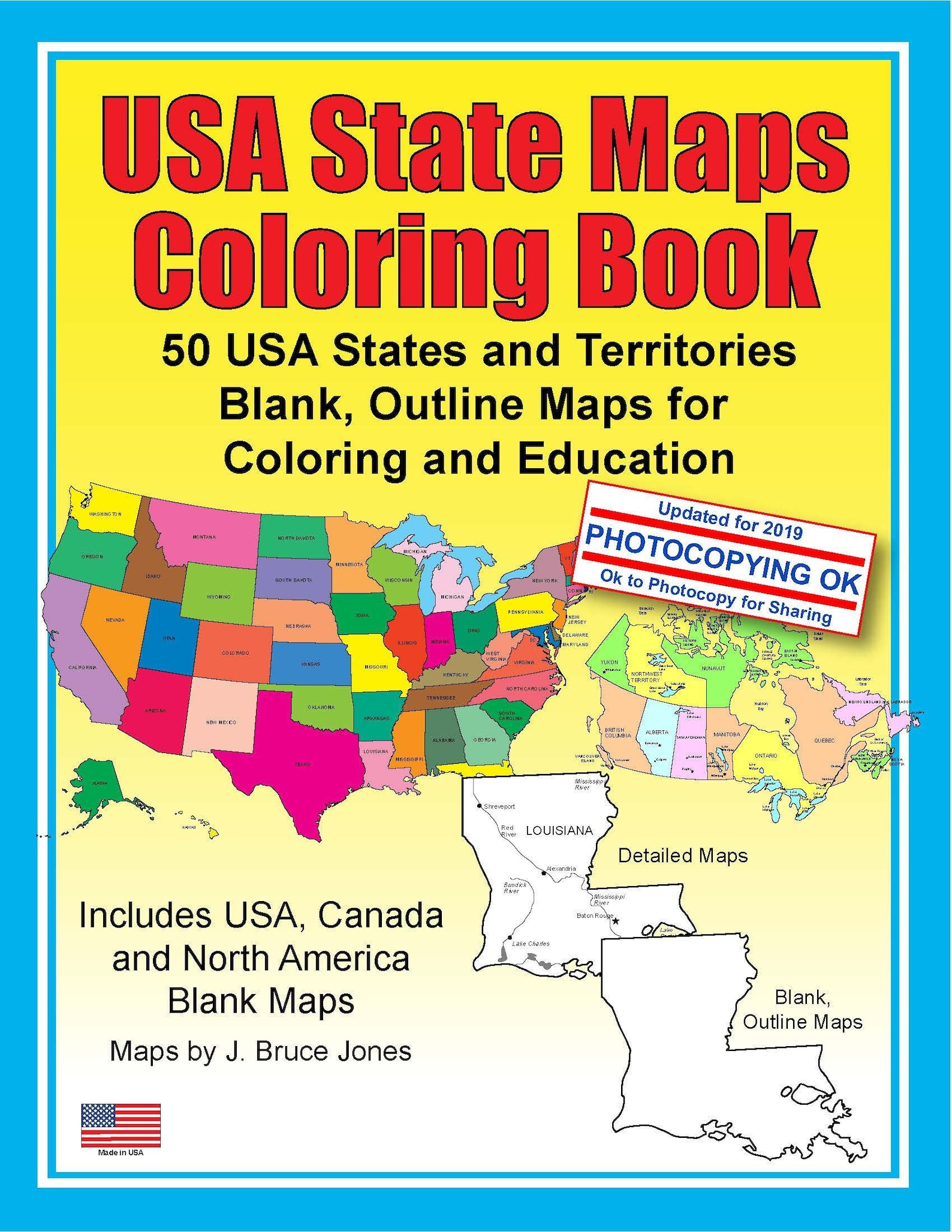States activities. The USA activity book. All about the USA book.