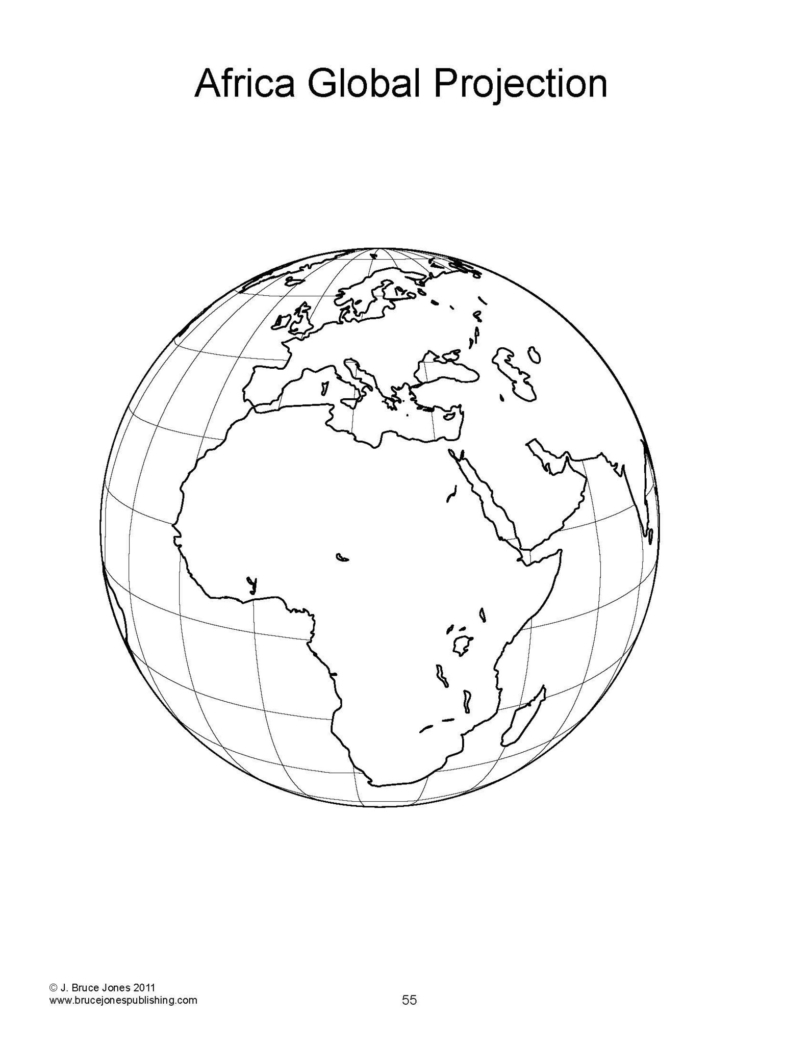 World Maps and Globes PDF Coloring Book Blank Outline Maps Etsy