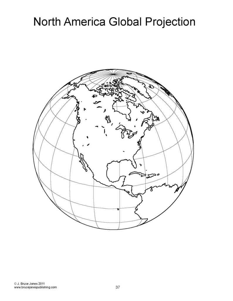 World Maps and Globes PDF Coloring Book Blank Outline Maps Etsy