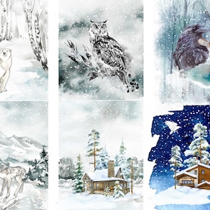 WINTER PROJECT BLOCKS - Roycycled treasures Decoupage Papers