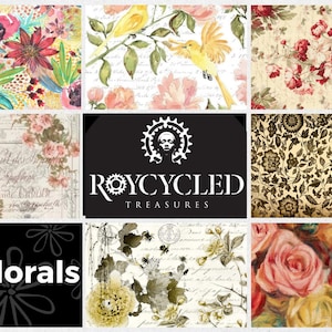 FLORAL - Roycycled Treasures Decoupage Papers