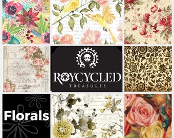 FLORAL - Roycycled Treasures Decoupage Papers