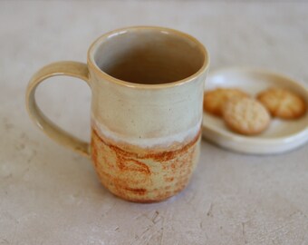 Handmade Pottery Mug, Ceramic Mug, Coffee Mug Pottery, Large Coffee Cup, Birthday Gift for Her Unique, Desert Pottery, Desert Vibes