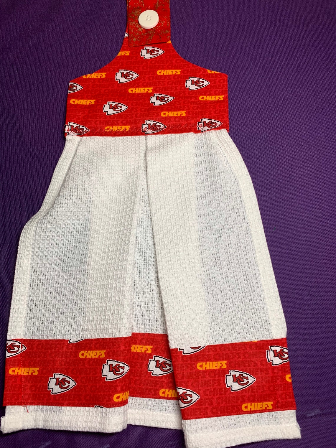 Kansas City Chiefs Hanging Dish Towel | Etsy