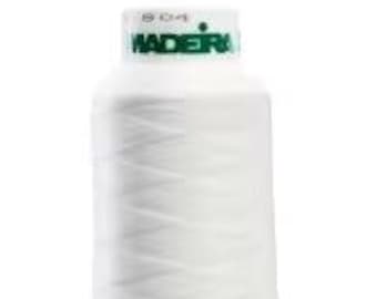 Madeira AeroLock Polyester Premium Serger Thread 2000yd White 100% Core Spun Polyester 125wt for serger, overlock or coverlock