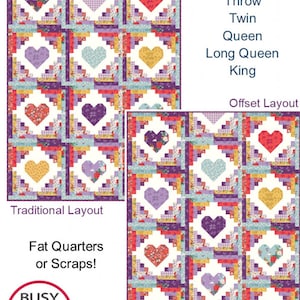 Quilty Pattern Hearts Quilt Pattern