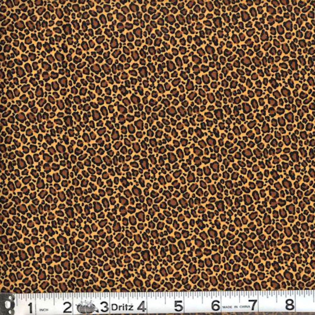 Very Small Leopard Print Cotton Fabric Animal Prints - Etsy