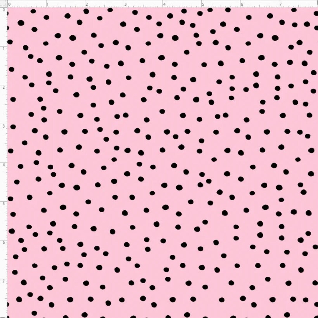 Dinky Dots in Pink and Black by Loralie Harris for Loralie - Etsy