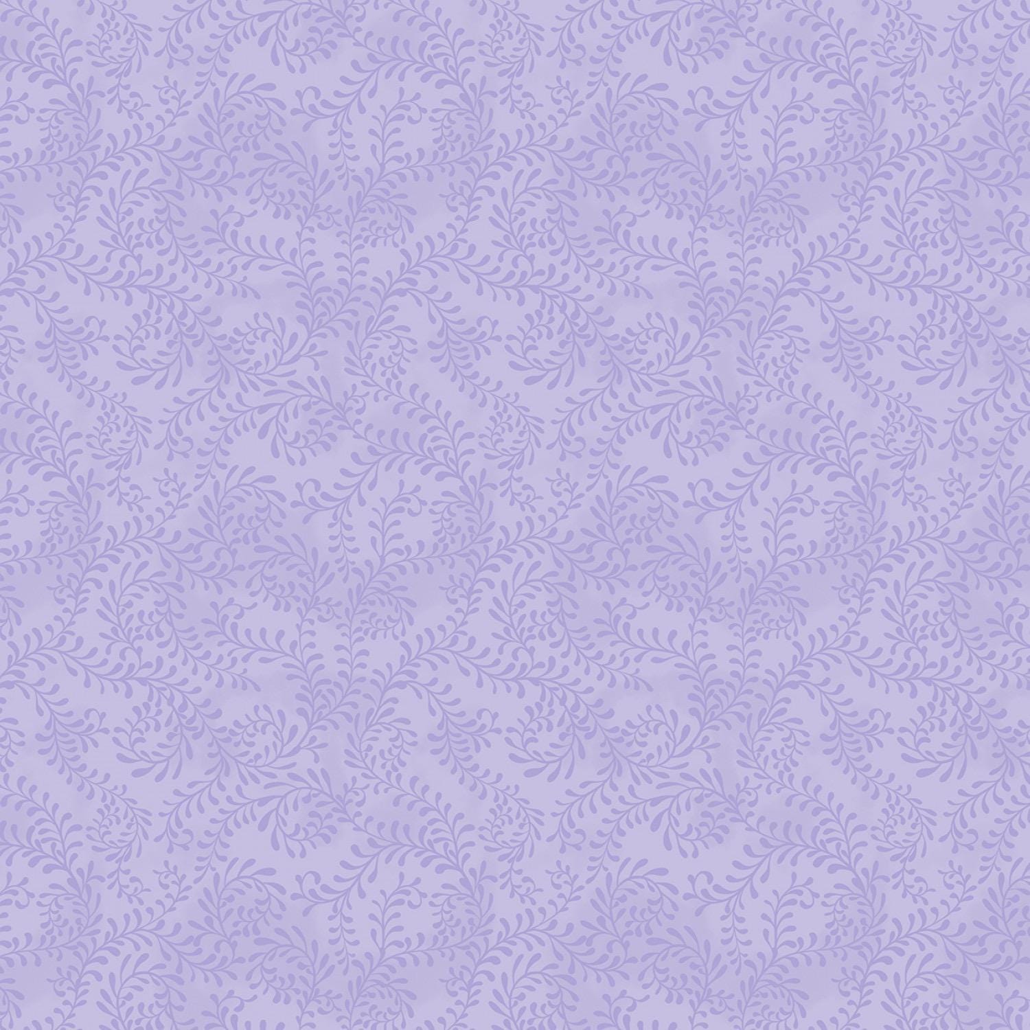 Wisteria Swirling Leaves Wilmington Prints Essential Collection Fabrics Premium Cotton Fabrics by the yard Purple Lavender