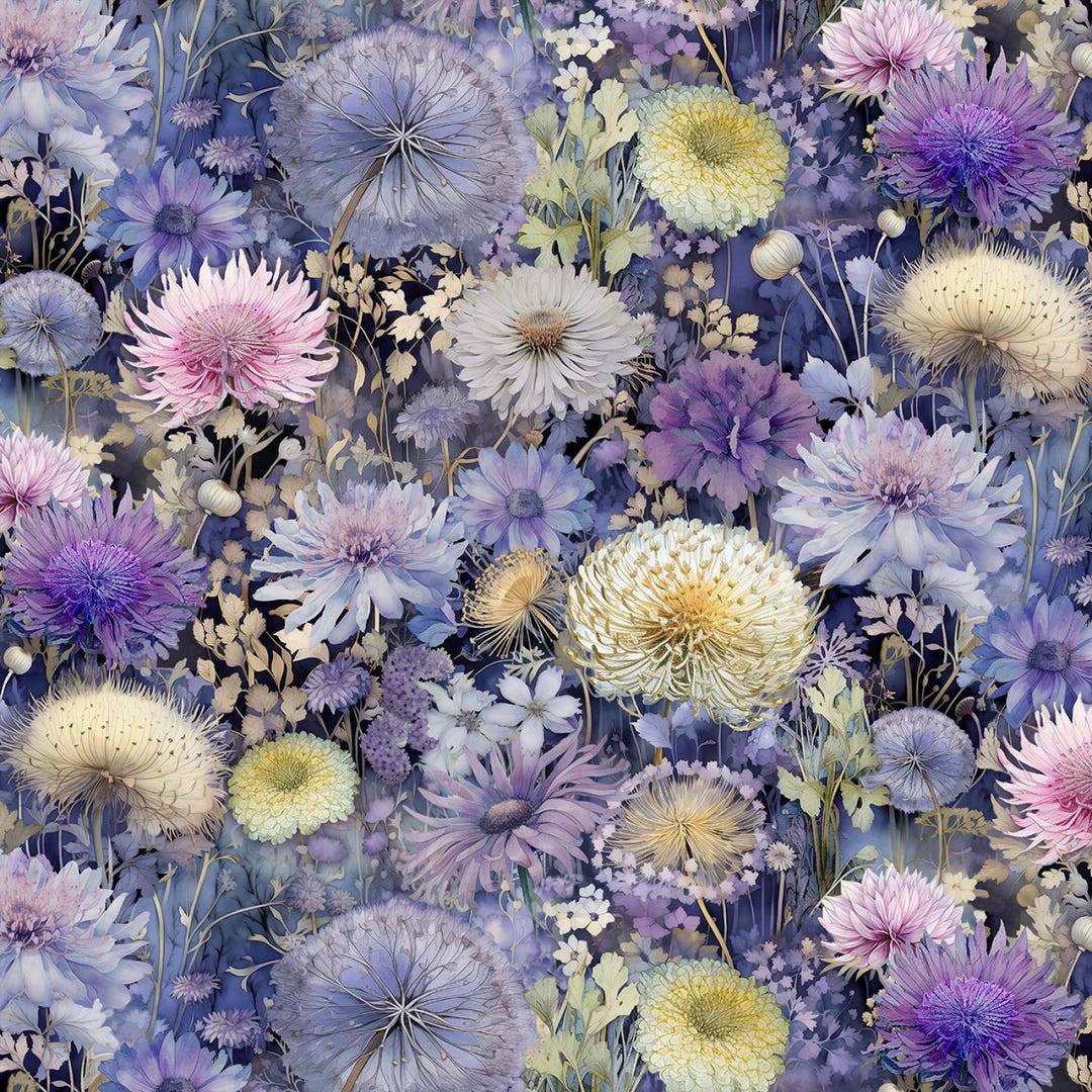 Bloom Blooming Wild Floral CD4211-BLOOM Timeless Treasures Fabrics