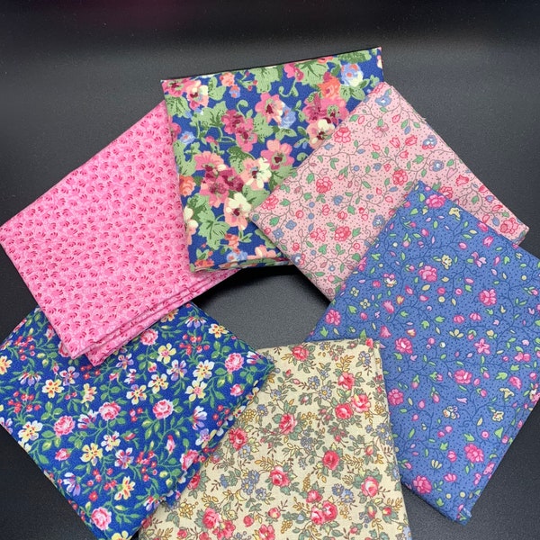 Floral Prints Fat Quarter Bundle 6 Piece