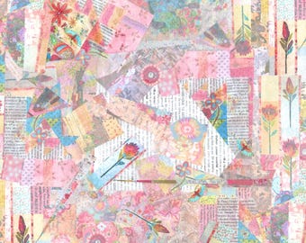 108 inch Pink New Vintage Quilt Backs by Windham Collection Wide Premium Cotton Quilt Backing Fabric