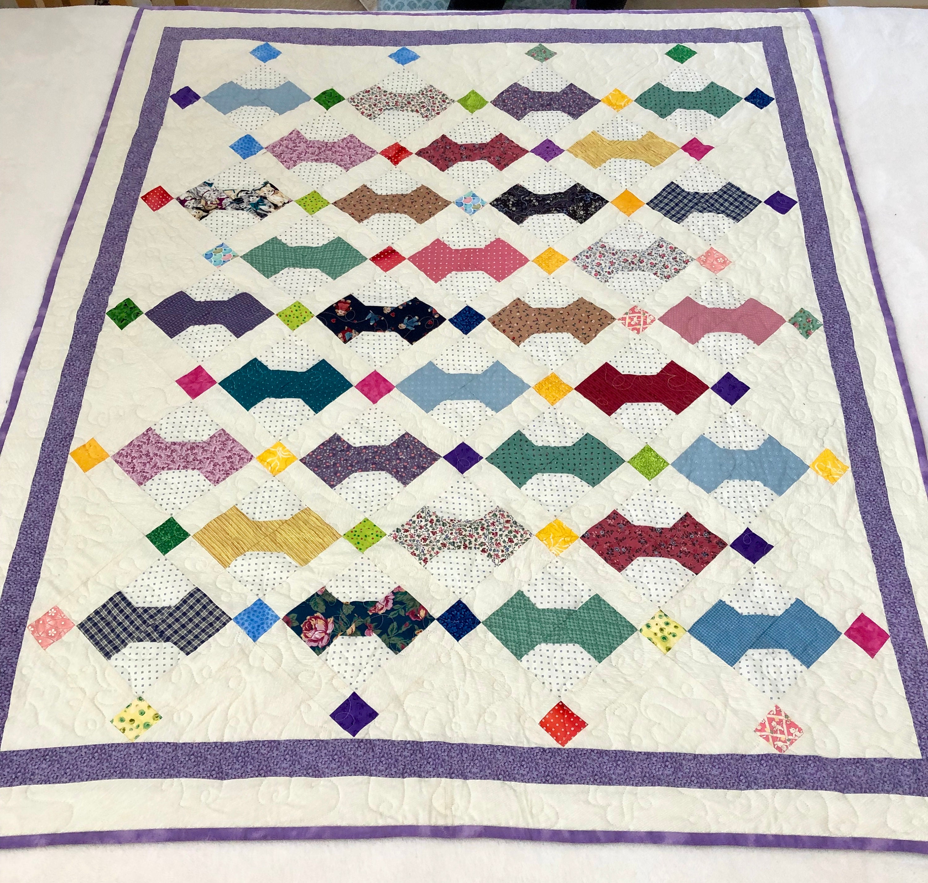 Bow Tie Quilt Etsy