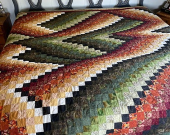 King size Fall Bargello Quilt