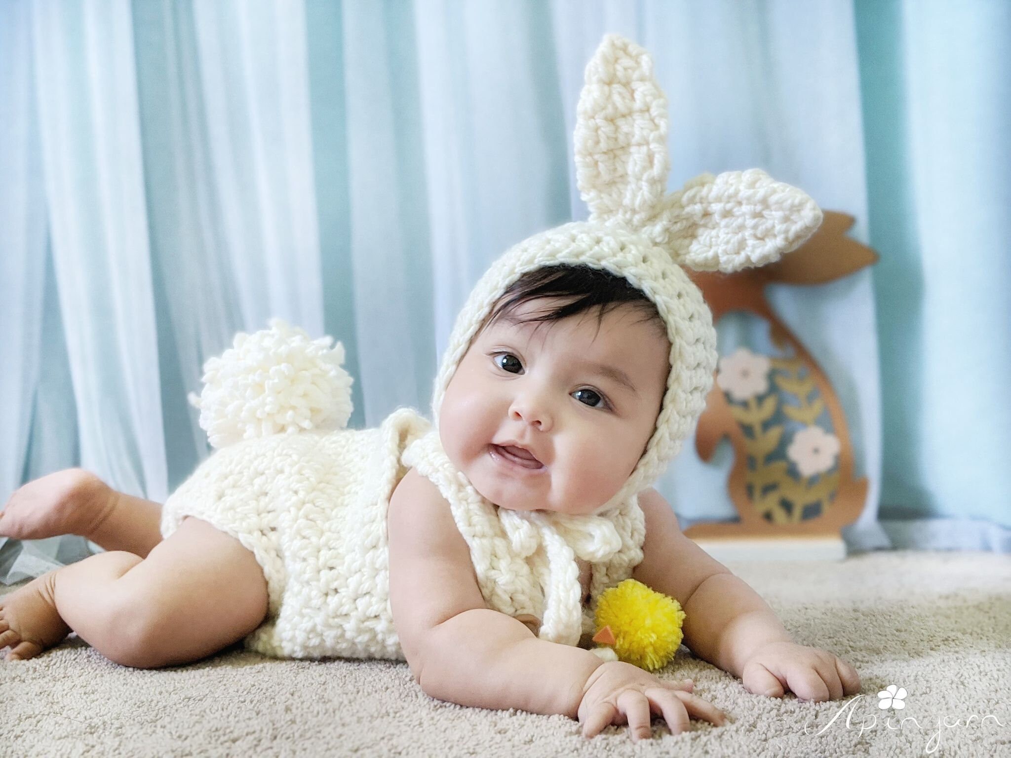 Crochet Baby Bunny Outfit Baby Easter 