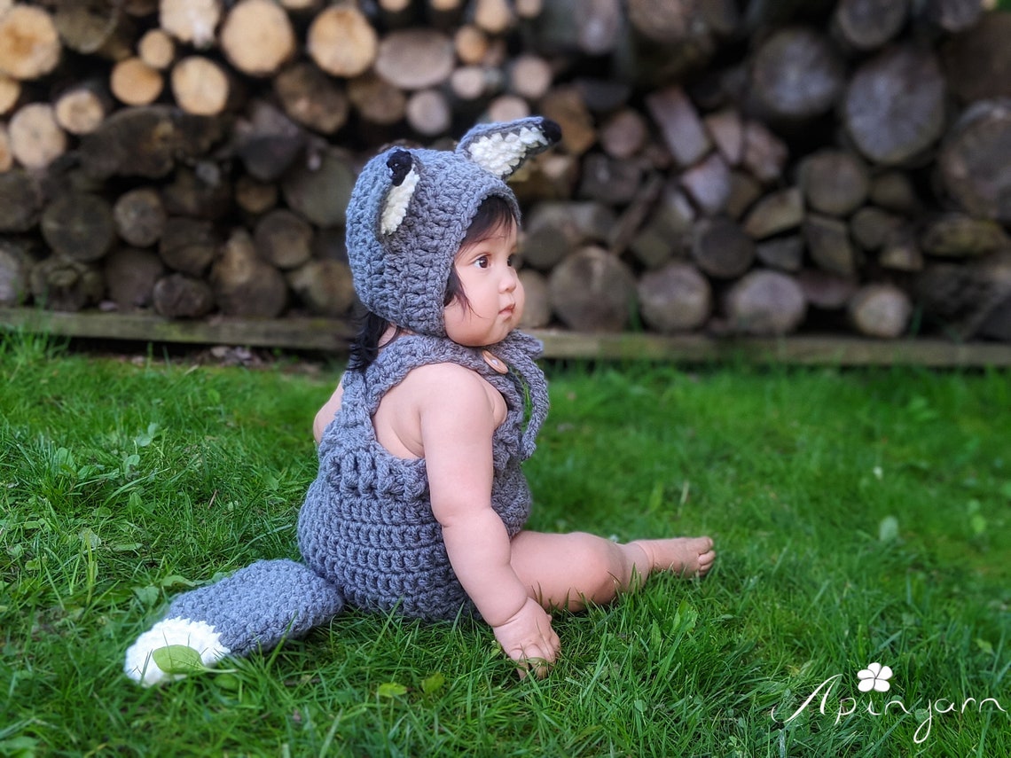 Baby Wolf Costume Baby Wolf Outfit First Halloween Costume Etsy