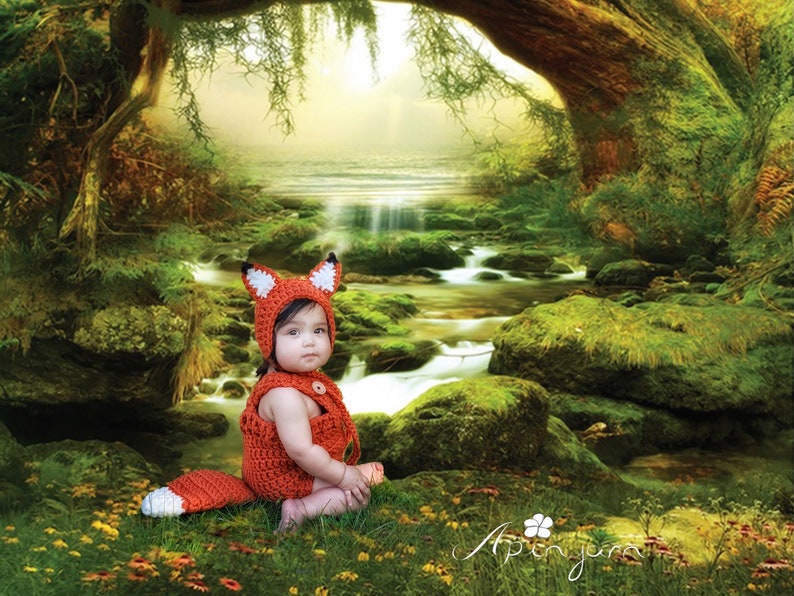 Crochet Baby Outfit Baby Fox Outfit Baby Fox Costume Baby boygirl Costume Baby Fox Photo prop,Baby Shower Gift First Halloween Costume