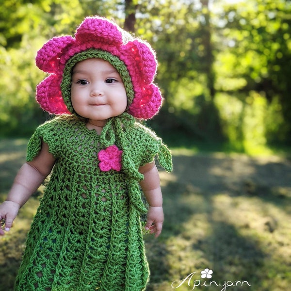 Flower Fairy Outfit | Crochet Pattern I Crochet Costume | Baby dress | Baby Halloween Costume | Girl Outfit I PDF File