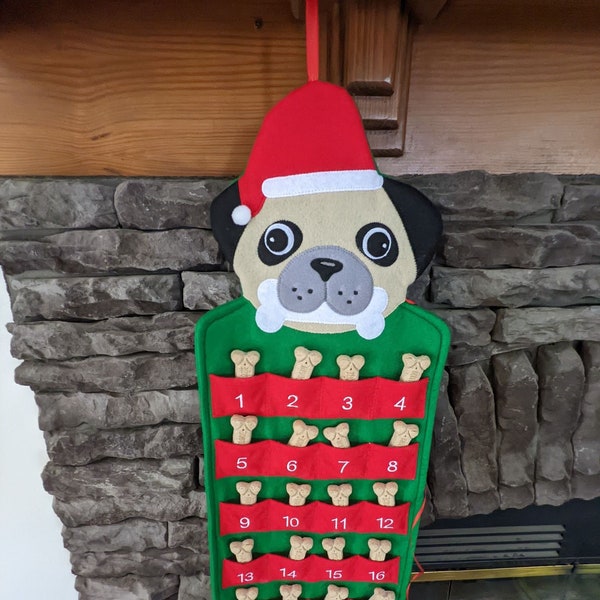 Pug Calendar Etsy