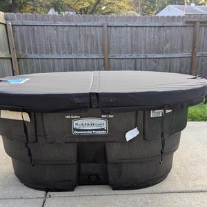 Polar Protector Insulated HARD Stock Tank Cover Ice Water Therapy Hot Tub Cover Waterproof Tough Fit 150 gallon Rubbermaid Keeps Tanks Clean