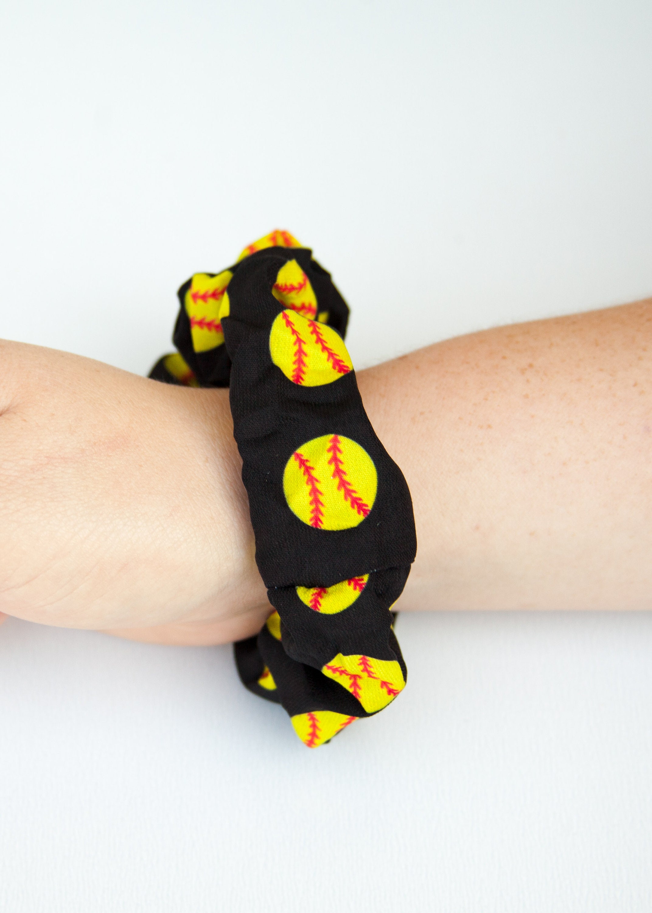 SOFTBALL Scrunchies Hair Ties 4 Pack Hair Accessories Etsy