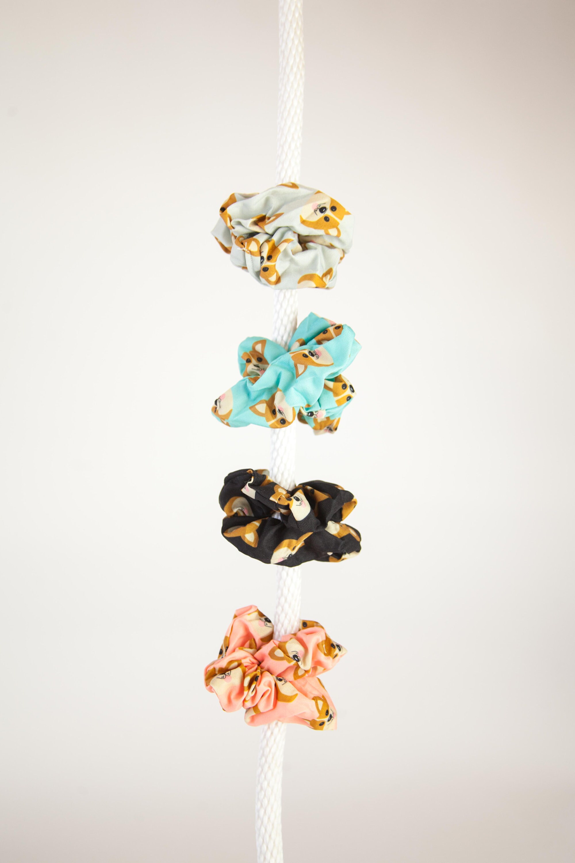 DOG CORGI Hair Scrunchies Hair Ties Gentle Hair Elastic Hair Accessories Cotton Strong Elastic High Quality Unique Gift 4 Pack Etsy