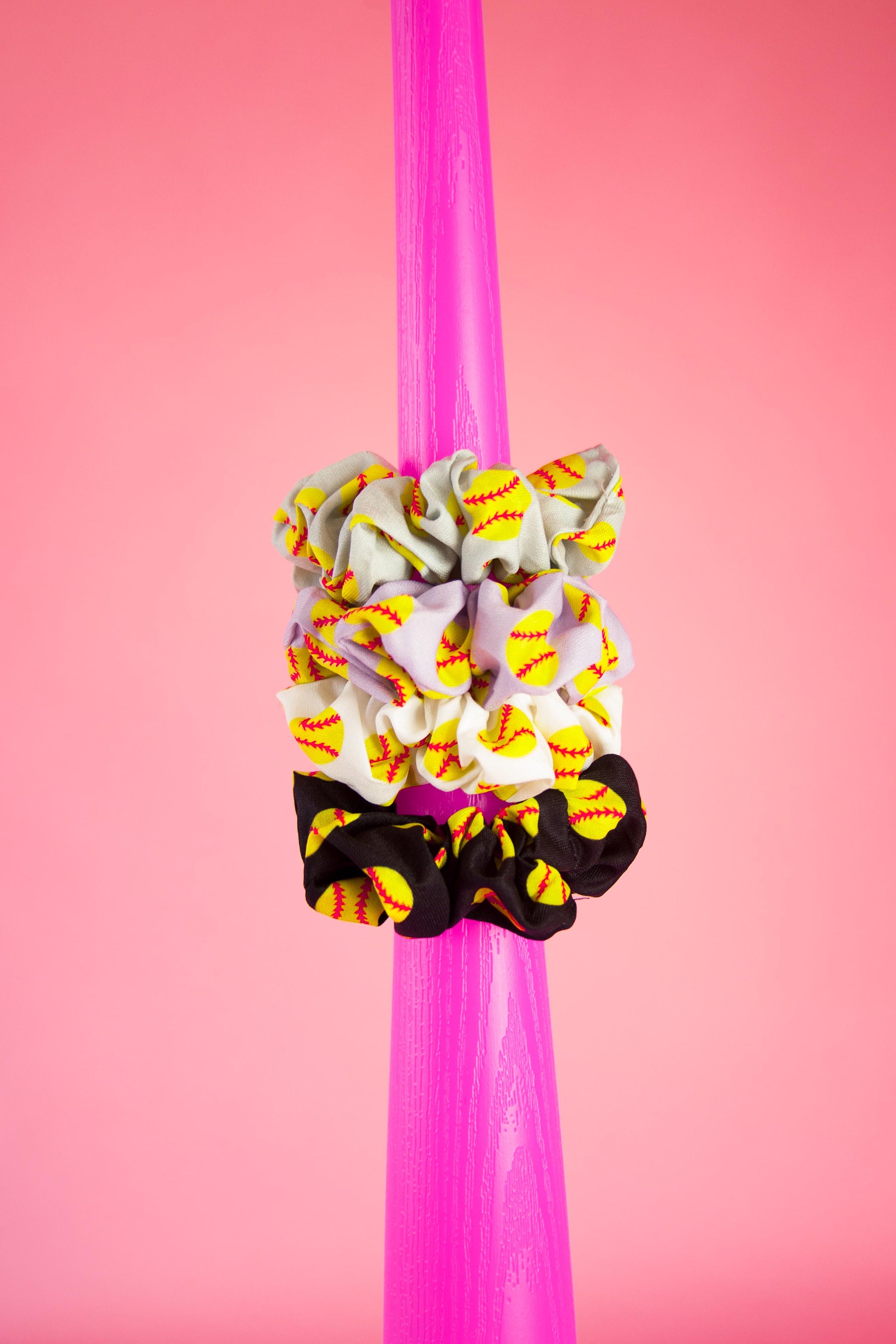 SOFTBALL Scrunchies Hair Ties 4 Pack Hair Accessories Etsy