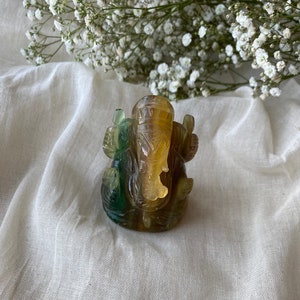 Lord Ganesha - Fluorite Lord Ganesha - Abstract Idol Figurine