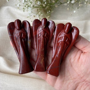 Red Jasper Angel - Angel Figurine - Christmas Gift - Guardian Angel