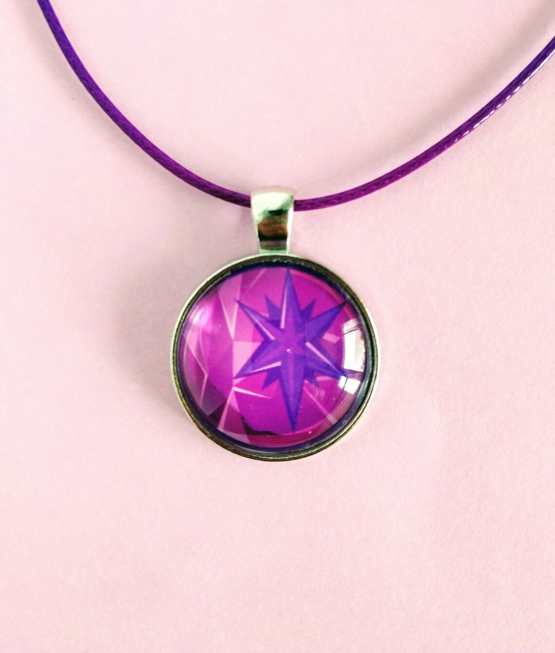 My Little Pony Necklace Equestria Girls Geodes 1 Inch round Etsy