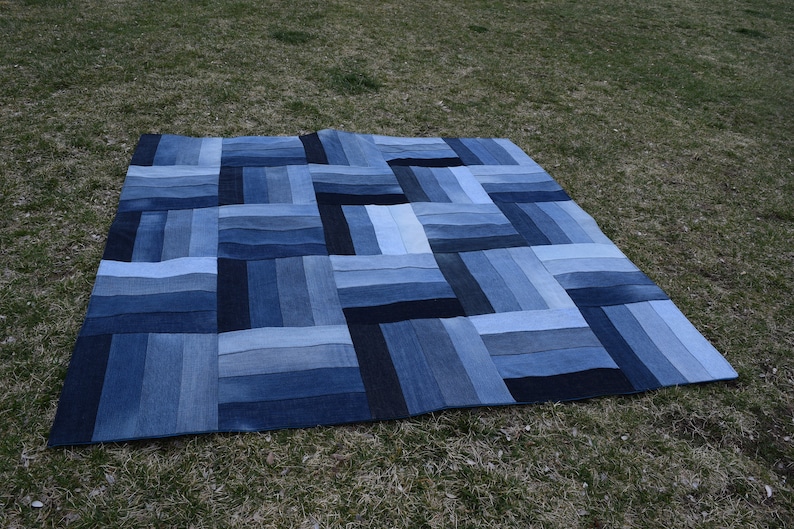 Upcycled Denim Waterproof Picnic Blanket PATTERN Digital Etsy