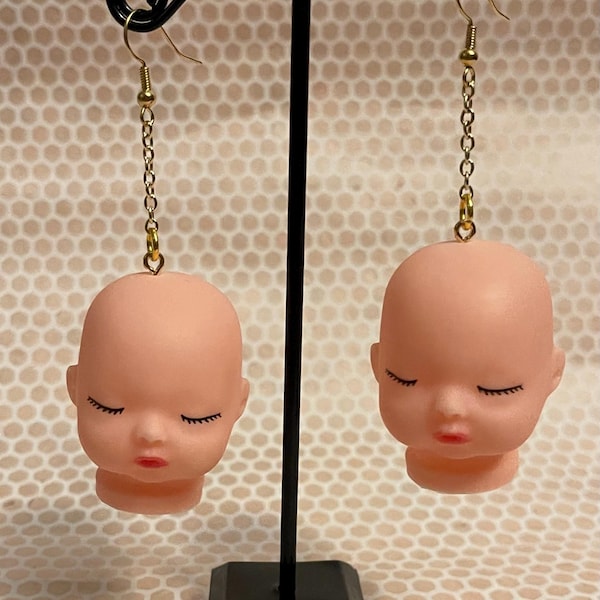 Baby Doll Head Earrings