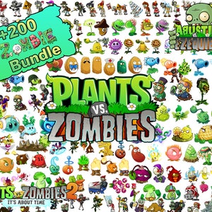 Imágenes Prediseñadas de Plantas y Zombis, Plantas vs Zombies png, Plantas Vs Zombies Héroes, Plantas vs Zombies, Descarga Instantánea, +200 Paquete de Plantas y Zombis